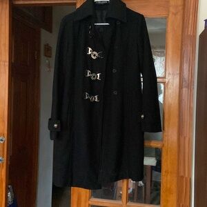 Black trench coat
